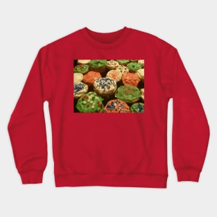 Christmas cupcakes with sprinkles Crewneck Sweatshirt